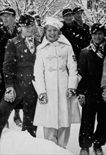 Sonja Henie, Figure Skater, at 1936 Winter Olympic Games, Garmisch-Partenkirchen, Germany