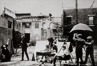 Movie Set, Hollywood, California, USA, Early 1900's