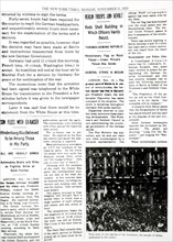 Armistice Signed, End of the War, New York Times Interior Page, November 11, 1918