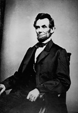 Abraham Lincoln (1809-1865), 16th President of the United States, 1861-65, Photography by Mathew Brady, 1864