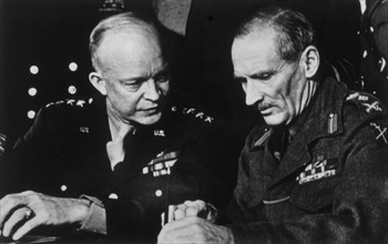 General Dwight D. Eisenhower and Sir Bernard L. Montgomery, 1944