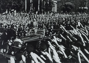 Crowd Surrounding Adolf Hitler, Berlin, Germany, May 1, 1934