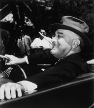 Franklin Roosevelt, 32nd President of the United States of America, Smoking Cigarette While Driving Automobile, 1939