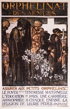 World War I French Poster by Frank Brangwyn for Aid to War Orphans, Orphelinat des Armees, circa 1917