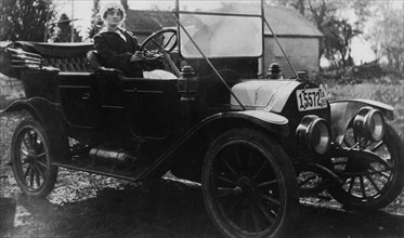 Woman in Touring Car, circa 1913