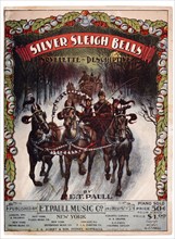Sheet Music Cover, "Silver Sleigh Bells", by E.T. Paul, 1906