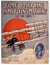 Sheet Music Cover, "Come Josephine in My Flying Machine", 1910