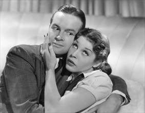 Bob Hope and Martha Raye in the Film, College Swing, 1938