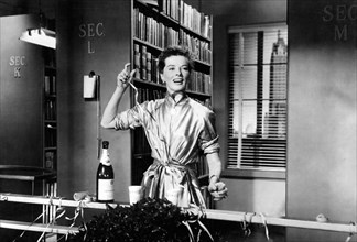 Katharine Hepburnon-set of the Film, Desk Set, 1957