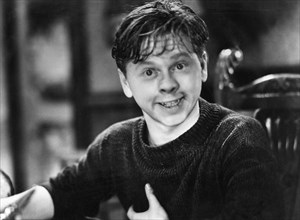 Mickey Rooney on-set of the Film, Stablemates, 1938