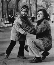Dustin Hoffman and Justin Henry, On-Set of the Film, Kramer vs. Kramer, 1979