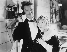 Stan Laurel and Edna Marion, On-Set of the Film, From Soup to Nuts, 1928