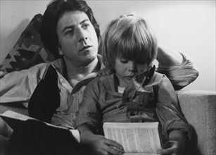 Dustin Hoffman and Justin Henry, On-Set of the Film, Kramer vs. Kramer, 1979