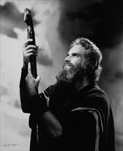 Charlton Heston on-set of the Film, The Ten Commandments, 1956