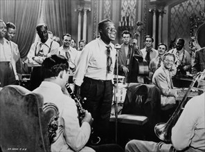 Louis Armstrong and Orchestra, On-Set of the Film, A Song is Born, 1948