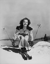 Ann Sheridan, On-Set of the Film, Winter Carnival, 1939