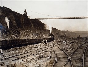 Workers Clearing Land for Construction of Locks, Panama Canal, 1912