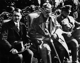 President Paul von Hindenburg and Chancellor Adolf Hitler, Germany, 1933