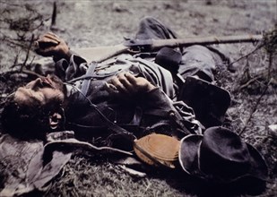 Dead Confederate Soldier of Ewell's Corps near Spotsylvania Courthouse, Virginia, May 19, 1864