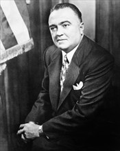 J. Edgar Hoover (1895-1972), FBI Director, Portrait, circa 1950's
