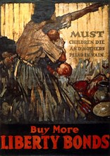 War Poster, "Buy More Liberty Bonds", circa 1917