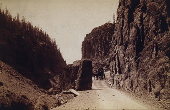 East Entrance to Golden Gate Canyon, Yellowstone Park, Wyoming, USA, circa 1900