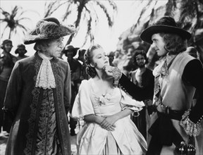 Olivia  de Havilland and Errol Flynn, On-Set of the Film, "Captain Blood", 1935