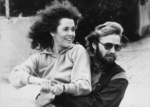Jon Voight and Jane Fonda, On-Set of the Film, "Coming Home", 1978