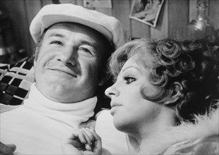 Gene Hackman and Liza Minnelli, On-Set of the Film, "Lucky Lady", 1975