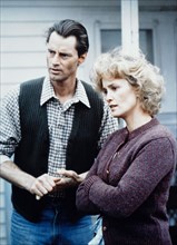 Sam Shepard and Jessica Lange, On-Set of the Film, "Country", 1984