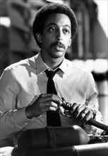 Gregory Hines on-set of the Film, "Deal of the Century", 1983