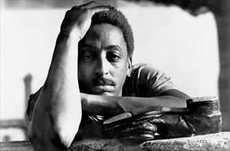 Gregory Hines on-set of the Film, "Tap",  1988