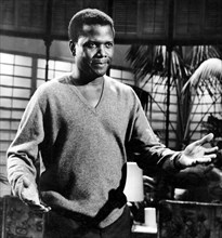 Sidney Poitier on-set of the Film, "For Love of Ivy", 1968