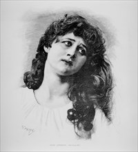 Mary Anderson, Actress, Portrait, Harper's Weekly, Illustration, 1885
