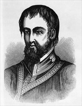 Hernando de Soto (1496-1542), Spanish Conquistador and Explorer, was the European Documented to have Crossed the Mississippi River of the Modern-Day United States, Portrait