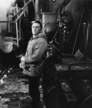 Kirk Douglas on-set of the Film, "The Heroes of Telemark", 1965