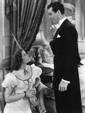 Katharine Hepburn and Fred MacMurray on-set of the Film, "Alice Adams", 1935