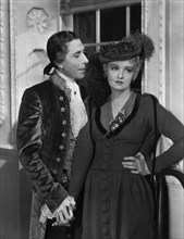 George Arliss and Doris Kenyon on-set of the Film, "Alexander Hamilton", 1931