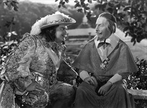 Edward Arnold and George Arliss on-set of the Film, Cardinal Richelieu, 1935