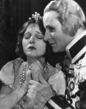 Corrine Griffith and Victor Varconi on-set of the Film, The Divine Lady, 1929
