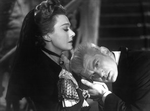 Jean Marais & Edwige Feuillere on-set of the Film, The Eagle Has Two Heads, (aka L'Aigle a Deux Tetes), 1948