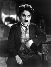Charlie Chaplin on-set of the Film, The Gold Rush, 1925