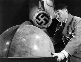 Richard Basehart on-set of the Film, Hitler, 1962