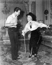 Ralph Meeker and Betty Hutton on-set of the Film, Somebody Loves Me, 1952