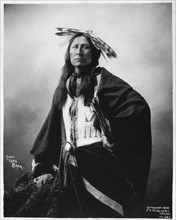 Chief Lone Bear, Portrait, 1900