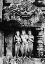 Statue of the Three Graces, Prambanan Temple, Java, Indonesia, 1900