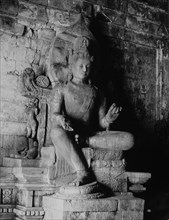 Bodhisattva Statue, Chandi Mendut Temple, Java, Indonesia, circa 1900