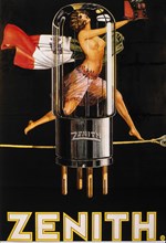 Italian Poster, Zenith Electron Tubes, circa 1930