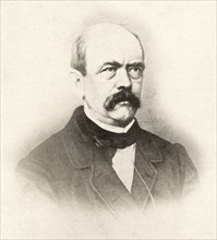 Otto von Bismarck, (1815-1898), Statesman and Chancellor of Germany, Engraving, 1871