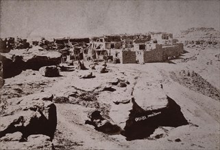 Oraibi, Hopi Village on Third Mesa, Arizona, USA, circa 1890
